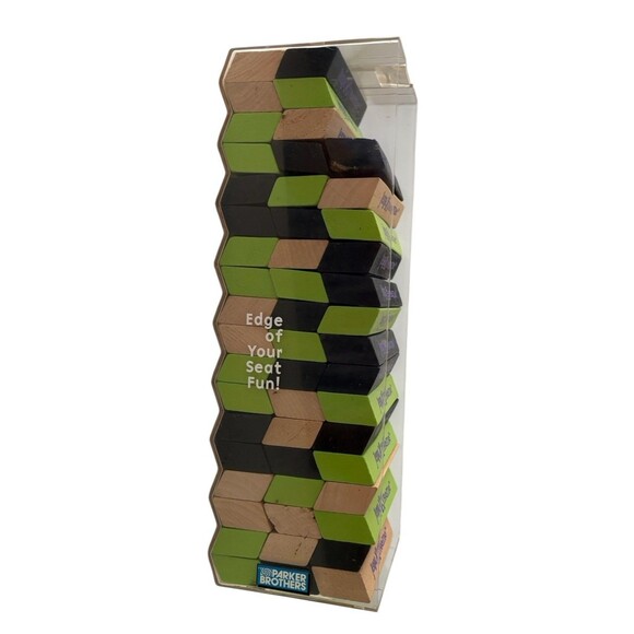 Jenga Xtreme Parker Brothers 2003 Tower Building Game Blocks Wood 51 Blocks - Picture 5 of 10